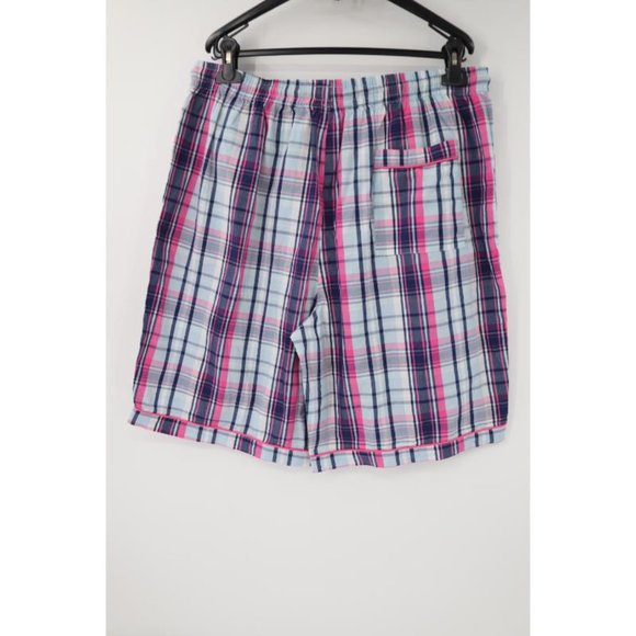 NWT Psycho Bunny Shorts Mens XL Plaid Drawstring Cotton Elastic Waist - Picture 6 of 11